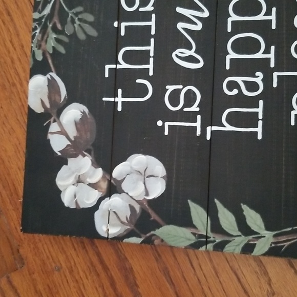 Wood Sign that says "this is our happy place" - Picture 3 of 5